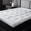 Double 4 Inch Thick Super Soft Mattress Topper, Hypoallergenic, Comfy, Deep Fill - Machine Washable -DIY double 4 inch thick super soft mattress topper hypoallergenic comfy deep fill machine washable0618202330926 01c MP