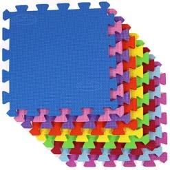 Easimat 18 Piece EVA Interlocking Large Coloured Play Mat Soft Foam Tiles Child Kids Jigsaw