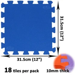 Easimat 18 Piece EVA Interlocking Large Coloured Play Mat Soft Foam Tiles Child Kids Jigsaw 8 Easimat 18 Piece EVA Interlocking Large Coloured Play Mat Soft Foam Tiles Child Kids Jigsaw -DIY easimat 18 piece eva interlocking large coloured play mat soft foam tiles child kids jigsaw5060477744260 03c MP
