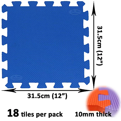 Easimat 18 Piece EVA Interlocking Large Coloured Play Mat Soft Foam Tiles Child Kids Jigsaw 5 Easimat 18 Piece EVA Interlocking Large Coloured Play Mat Soft Foam Tiles Child Kids Jigsaw - Image 3