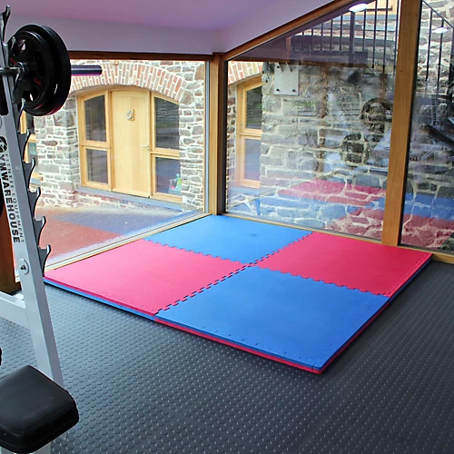 Easimat Martial Arts Karate Judo Kick Boxing Gym MMA 40mm In Red/Blue Floor Mat 5 Easimat Martial Arts Karate Judo Kick Boxing Gym MMA 40mm In Red/Blue Floor Mat - Image 3