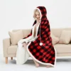 EHC Check Design Super Soft Warm Sherpa Fleece Wearable Hooded Blanket Throw -130 X 180 Cm , Red & Black 2 EHC Check Design Super Soft Warm Sherpa Fleece Wearable Hooded Blanket Throw -130 X 180 Cm , Red & Black -DIY ehc check design super soft warm sherpa fleece wearable hooded blanket throw 130 x 180 cm red black5060414796987 01c MP