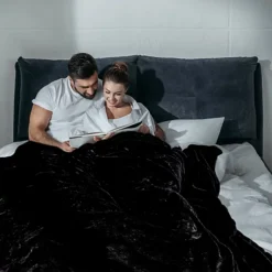 DIY -DIY ehc super soft fluffy snugly solid flannel fleece throws for sofa bed blankets black 150 cm x 200 cm5060414796925 02c MP