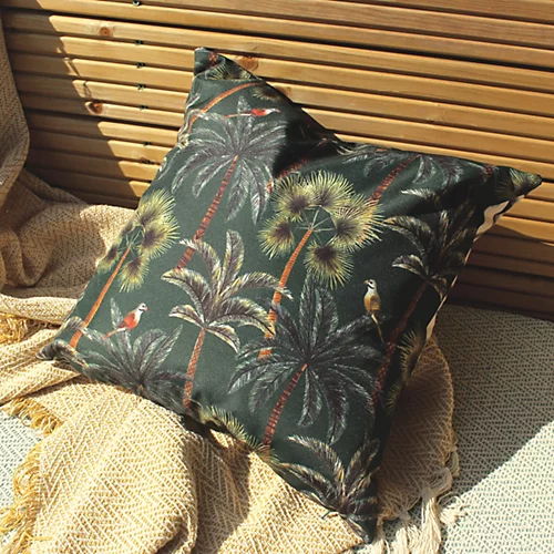 Evans Lichfield Palms Printed UV & Water Resistant Outdoor Polyester Filled Cushion 6 Evans Lichfield Palms Printed UV & Water Resistant Outdoor Polyester Filled Cushion - Image 4