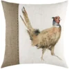 Evans Lichfield Pheasant Hand-Painted Printed Square Polyester Filled Cushion -DIY evans lichfield pheasant hand painted printed square polyester filled cushion5025532529640 01c MP