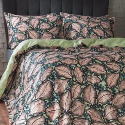 EW By Edinburgh Weavers Magali Leaf Cotton Sateen Duvet Cover Set -DIY ew by edinburgh weavers magali leaf cotton sateen duvet cover set5025532715487 03c MP