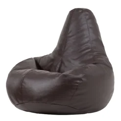 Faux Leather Recliner Bean Bag Brown Bean Bag Chair