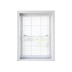 Faux Wood Venetian Blind With Tapes 160cm Drop 45cm Wide Slate