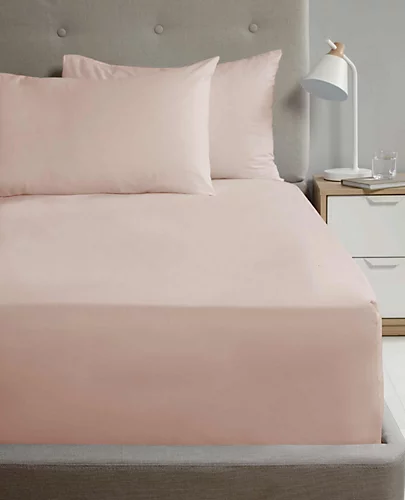 Flat Sheet 180TC Percale Blush Super King Sheet Suitable For Deep Mattresses 3 Flat Sheet 180TC Percale Blush Super King Sheet Suitable For Deep Mattresses