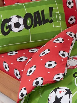 Football Red Junior Duvet Cover And Pillowcase Set -DIY football red junior duvet cover and pillowcase set5027491087766 02c MP