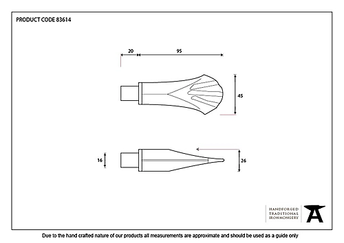 From The Anvil Beeswax Shell Curtain Finial (pair) 4 From The Anvil Beeswax Shell Curtain Finial (pair) - Image 2