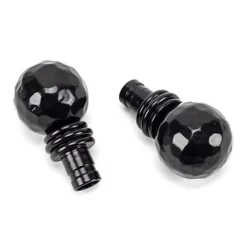 From The Anvil Black Hammered Ball Curtain Finial (pair) -DIY from the anvil black hammered ball curtain finial pair 5056268809072 03c MP