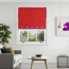 Furnished Made To Measure Blackout Roller Blinds With Round Eyelets - Red Blind For Home And Office (W)180cm (L)210cm -DIY furnished made to measure blackout roller blinds with round eyelets red blind for home and office w 180cm l 210cm7426505075085 01c MP