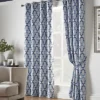 Geo 66" X 90" Blue (Ring Top Curtains) -DIY geo 66 x 90 blue ring top curtains 5039373086569 01c MP