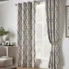 Geo 90" X 90" Ochre (Ring Top Curtains) -DIY geo 90 x 90 ochre ring top curtains 5039373086514 01c MP