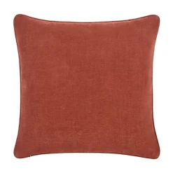 GoodHome Arntzen Dark Rust Plain Indoor Cushion (L)55cm X (W)55cm