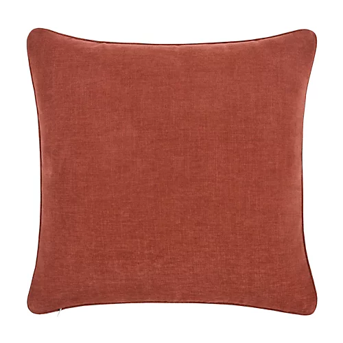 GoodHome Arntzen Dark Rust Plain Indoor Cushion (L)55cm X (W)55cm 3 GoodHome Arntzen Dark Rust Plain Indoor Cushion (L)55cm X (W)55cm