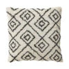 GoodHome Jaspar White Geometric Indoor Cushion (L)50cm X (W)50cm -DIY goodhome jaspar white geometric indoor cushion l 50cm x w 50cm5059340445038 02c