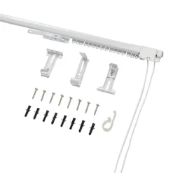 GoodHome Milet Matt White Extendable Curtain Track, (L)1.2m 8 GoodHome Milet Matt White Extendable Curtain Track, (L)1.2m -DIY goodhome milet matt white extendable curtain track l 1 2m3663602454731 07c bq