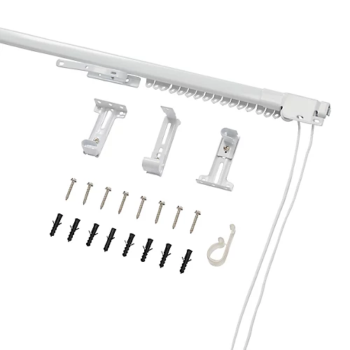 GoodHome Milet Matt White Extendable Curtain Track, (L)1.2m 5 GoodHome Milet Matt White Extendable Curtain Track, (L)1.2m - Image 3