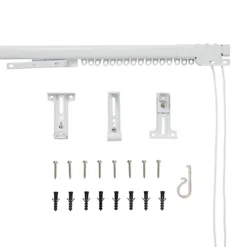 GoodHome Milet Matt White Extendable Curtain Track, (L)1.2m 9 GoodHome Milet Matt White Extendable Curtain Track, (L)1.2m -DIY goodhome milet matt white extendable curtain track l 1 2m3663602454731 21c bq