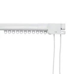 GoodHome Milet Matt White Extendable Curtain Track, (L)2m