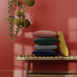 GoodHome Valgreta Dark Green Square Indoor Cushion (L)43cm X (W)430cm -DIY goodhome valgreta dark green square indoor cushion l 43cm x w 430cm5059340444826 04i