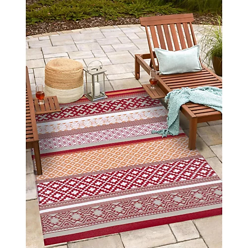 Green Decore Lightweight Reversible Stain Proof Plastic Outdoor Rug Prime Red / Grey 180cmx270cm (6ftx9ft) 2 Green Decore Lightweight Reversible Stain Proof Plastic Outdoor Rug Prime Red / Grey 180cmx270cm (6ftx9ft)