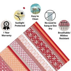 Green Decore Lightweight Reversible Stain Proof Plastic Outdoor Rug Prime Red / Grey 180cmx270cm (6ftx9ft) 7 Green Decore Lightweight Reversible Stain Proof Plastic Outdoor Rug Prime Red / Grey 180cmx270cm (6ftx9ft) -DIY green decore lightweight reversible stain proof plastic outdoor rug prime red grey 180cmx270cm 6ftx9ft 5060536574029 03c MP