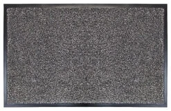 Grey Plain Barrier Mat, 80cm X 50cm