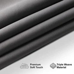 Grey Thermal Insulating Blackout Curtains Eyelet Set Thermally Insulated For Summer & Winter 46 X 54 Inch 8 Grey Thermal Insulating Blackout Curtains Eyelet Set Thermally Insulated For Summer & Winter 46 X 54 Inch -DIY grey thermal insulating blackout curtains eyelet set thermally insulated for summer winter 46 x 54 inch5038230162200 03c MP