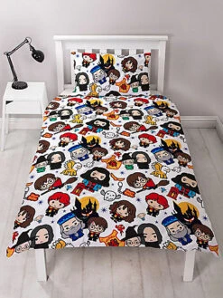 Harry Potter Charm Single Duvet Cover And Pillowcase Set -DIY harry potter charm single duvet cover and pillowcase set5056197112168 02c MP