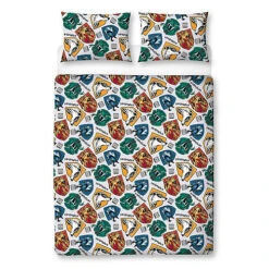 Harry Potter Reversible Grid Duvet Cover Set Multicoloured (Single) 7 Harry Potter Reversible Grid Duvet Cover Set Multicoloured (Single) -DIY harry potter reversible grid duvet cover set multicoloured single 5059958322356 02c MP