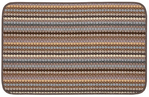 Helsinki Beige Striped Heavy Duty Mat, 90cm X 57cm 3 Helsinki Beige Striped Heavy Duty Mat, 90cm X 57cm
