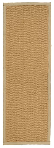 Herringbone Weave Brown Rug 180cmx60cm