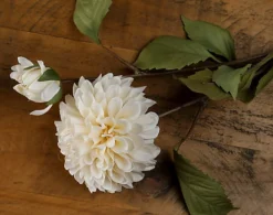 Hill Interiors Dahlia White Stem Faux Plant -DIY hill interiors dahlia white stem faux plant5050140219485 04c MP