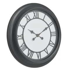 Hill Interiors Louie Wall Clock Black (One Size)