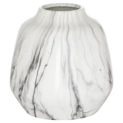 Hill Interiors Olpe Marble Vase White/Grey (41cm X 14cm X 14cm) -DIY hill interiors olpe marble vase white grey 41cm x 14cm x 14cm 5059958149007 03c MP