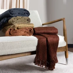 HOEM Morni Woven Yarn Tasselled Throw -DIY hoem morni woven yarn tasselled throw5025532741868 03c MP