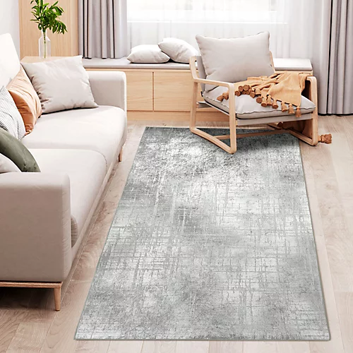 HOMCOM Grey Rug, Modern Abstract Carpet For Living Room Bedroom, 230 X 160cm 4 HOMCOM Grey Rug, Modern Abstract Carpet For Living Room Bedroom, 230 X 160cm - Image 2