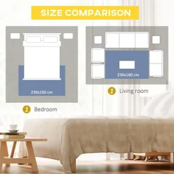 HOMCOM Grey Rug, Modern Abstract Carpet For Living Room Bedroom, 230 X 160cm 9 HOMCOM Grey Rug, Modern Abstract Carpet For Living Room Bedroom, 230 X 160cm -DIY homcom grey rug modern abstract carpet for living room bedroom 230 x 160cm5056602907808 06c MP