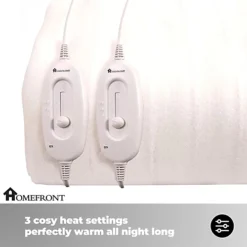 Homefront Electric Blanket Double Size Dual Control, Built In Advanced Overheat Protection System With Auto Safety Shut Off -DIY homefront electric blanket double size dual control built in advanced overheat protection system with auto safety shut off5056411319090 03c MP