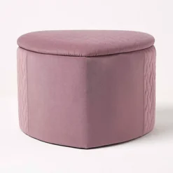 Homescapes Arundel Heart-Shaped Velvet Footstool With Storage, Pink 8 Homescapes Arundel Heart-Shaped Velvet Footstool With Storage, Pink -DIY homescapes arundel heart shaped velvet footstool with storage pink5056280711995 03c MP
