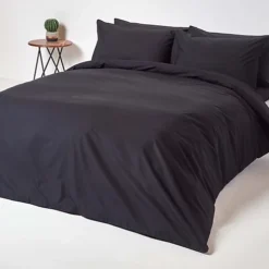 Homescapes Black Egyptian Cotton Fitted Sheet 200 TC, Small Double 9 Homescapes Black Egyptian Cotton Fitted Sheet 200 TC, Small Double -DIY homescapes black egyptian cotton fitted sheet 200 tc small double5055967402447 04c MP