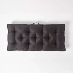 Homescapes Black Faux Suede 2 Seater Booster Cushion 8 Homescapes Black Faux Suede 2 Seater Booster Cushion -DIY homescapes black faux suede 2 seater booster cushion5056280706908 03c MP