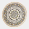 Homescapes Black & Gold 100% Cotton Mandala Printed Round Rug -DIY homescapes black gold 100 cotton mandala printed round rug5056280717683 01c MP