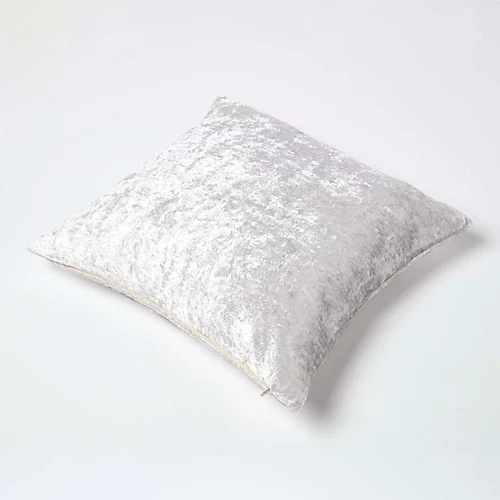 Homescapes Champagne Luxury Crushed Velvet Cushion Cover, 60 X 60 Cm 6 Homescapes Champagne Luxury Crushed Velvet Cushion Cover, 60 X 60 Cm - Image 4