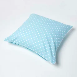 Homescapes Cotton Blue Polka Dots Cushion Cover, 60 X 60 Cm 9 Homescapes Cotton Blue Polka Dots Cushion Cover, 60 X 60 Cm -DIY homescapes cotton blue polka dots cushion cover 60 x 60 cm5055967414709 04c MP
