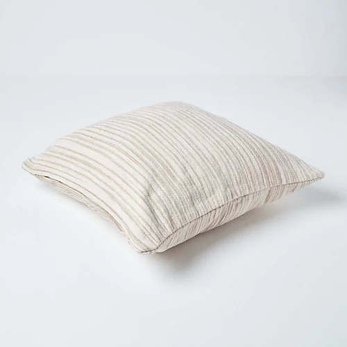 Homescapes Cotton Chenille Tie Dye Beige Cushion Cover, 60 X 60 Cm 5 Homescapes Cotton Chenille Tie Dye Beige Cushion Cover, 60 X 60 Cm - Image 3