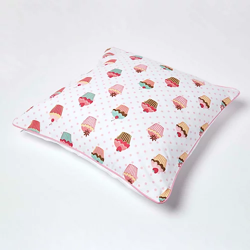 Homescapes Cotton Cup Cakes Cushion Cover, 60 X 60 Cm 6 Homescapes Cotton Cup Cakes Cushion Cover, 60 X 60 Cm - Image 4